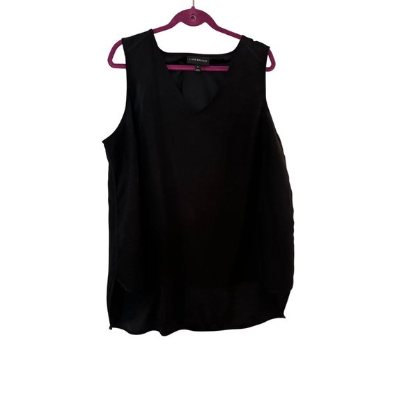 Lane Bryant Womens Hi Low Tank Top Black Size 18 - Picture 3 of 3